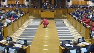 Julius Malema leads with the vosho as EFF MPs are sworn in [upl. by Aihsit]