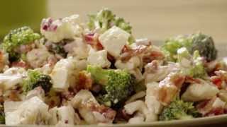 How to Make Broccoli Cauliflower Salad  Salad Recipe  Allrecipescom [upl. by Nealey]