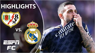 Rayo Vallecano vs Real Madrid  LALIGA Highlights  ESPN FC [upl. by Nobe302]