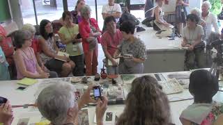 Demo  Kyoko Hirai  Four Traditional Mokuhanga Printing Techniques  IMC Hawaii 2017 [upl. by Thema593]