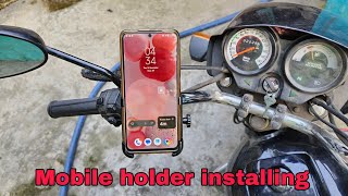 mobile holder for bike  mobile holder installingMobile holder for bike [upl. by Ahsenre760]