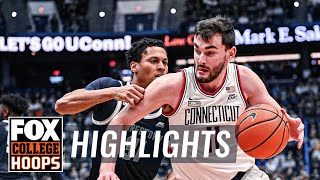 Georgetown Hoyas vs No 4 UConn Huskies Highlights  CBB on FOX [upl. by Sesylu452]