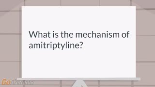 What is the mechanism of amitriptyline [upl. by Odanref]