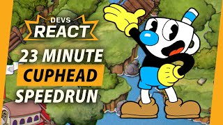 Cuphead Developers React to 23 Minute Speedrun [upl. by Monahan530]