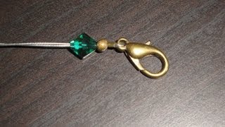 Schmuck selber machen  Verschluss arbeiten mit Qutschperle Crimpzange und Kaschierperle [upl. by Ahsinrac448]