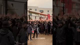 🧨🔴🔵 ULTRAS PSG FANS IN LONDON🔥🇫🇷 11024 ARSENAL vs PSG CHAMPIONS LEAGUE ultras psg ucl [upl. by Rothberg589]