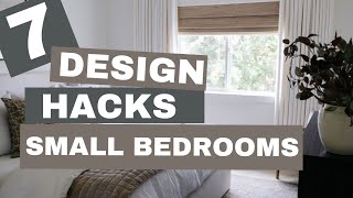 7 TOP SMALL BEDROOM DESIGN HACKS [upl. by Akela]