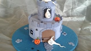 Torta castello RICETTA SEMPLICE x Halloween [upl. by Airamesor]