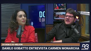 VIDA E CARREIRA  Danilo Gobatto entrevista Carmen Monarcha [upl. by Vandyke]