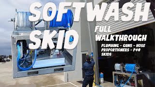 SoftWash Skid Full Walk Through  How to Plumb your P40 and Porportioner [upl. by Candide]