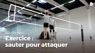 Exercice dattaque  sauter pour attaquer  VolleyBall [upl. by Shlomo]