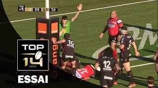 TOP 14 – Oyonnax  Toulon  1344 Essai Mathieu BASTAREAUD TLN – J15 – saison 20152016 [upl. by Noram]