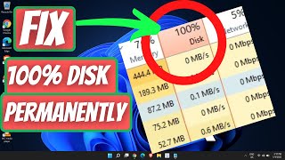 SOLVED 100 DISK USAGE Windows 11 FIX 2022 [upl. by Corilla949]