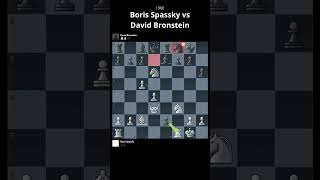 Boris Spassky vs David Bronstein  Kings Gambit Accepted grandmaster gambit chess [upl. by Kaya]