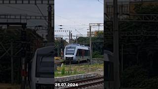 Automotor Alstom VT 12 sosește în stația Constanța cu trenul IR10085 train trenuri [upl. by Inalaehak]