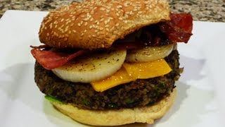 Hamburguesa Tortitas de Frijoles Negros Receta Vegetariana [upl. by Etan]