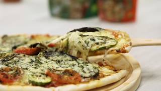 Receta de pizza de vegetales grillados  Alicante Sabores Naturales [upl. by Meter514]