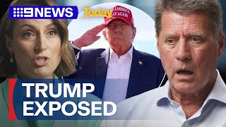 Donald Trumps nephew reveals shocking family secrets  9 News Australia [upl. by Rizzi]