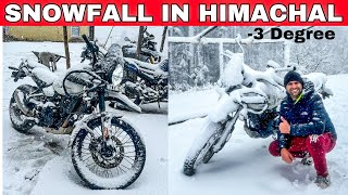 Finally Snowfall hogayi 😍 First Snowfall in 2024  Shimla Fagu Cheog Himachal [upl. by Nnyledam521]