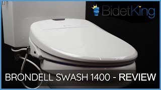 Brondell Swash 1400 Bidet Toilet Seat Video Review  BidetKingcom [upl. by Weibel301]