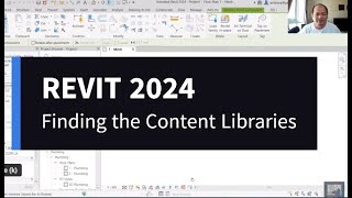 Finding REVIT 2024 contents library [upl. by Nreval369]