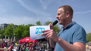 Piet Rietman FNV op 1 mei 2024 ultimatum aan politiek acties voor eerder stoppen met zwaar werk [upl. by Blanka]