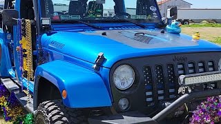 Mardi Gras 2022 Choupic Parade Chackbay Louisiana Bayou Jeep Association [upl. by Enad786]