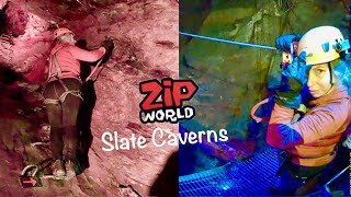 Llechwedd Zip World Slate Caverns Adventure North Wales [upl. by Nirda]