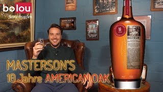 Mastersons 10 Jahre American Oak Finish  Whiskey Tasting Talking Malts [upl. by Enomas407]