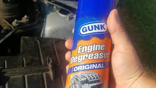 How to Degrease and Detail Engine Bay  Gunk Engine Degreaser Original  so good Best Degreaser [upl. by Nelyahs]