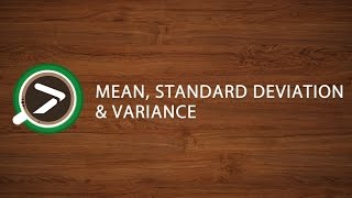 02 Mean Standard Deviation and Variance in Excel with XLSTAT [upl. by Ahsercul]