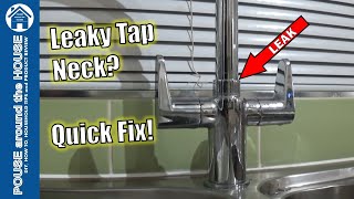 How to fix a leaking kitchen tap Mixer tap leak repair Replace O ring on dripping tap [upl. by Craig976]