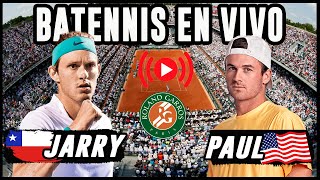 Nico Jarry vs Tommy Paul  Roland Garros 2023  EN VIVO [upl. by Boatwright]