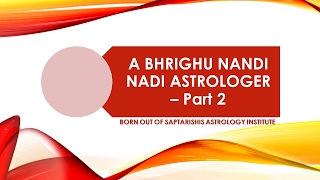 A Bhrighu Nandi Nadi Astrologer Part 2 Hindi  English [upl. by Chere]