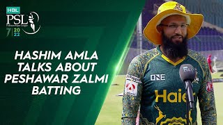 Hashim Amla Talks About Peshawar Zalmi Batting Preparation with Erin Holland  HBL PSL 7  ML2T [upl. by Kyne429]