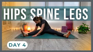 30Min Yin Yoga Bedtime Stretch Hips Legs amp Spine  Bedtime Yin Yoga Challenge Day 4 [upl. by Aecila]