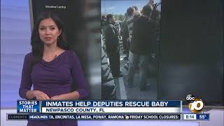 Inmates help deputies rescue baby [upl. by Aramak]