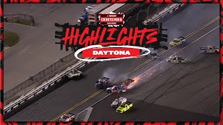 Nick Sanchez takes the win after wild wreck at Daytona  NASCAR [upl. by Tizes644]