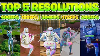 The BEST 5 Stretched Resolutions in Fortnite OG Season HUGE FPS BOOST [upl. by Baler]