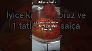 Makarna Tarifi keşfet [upl. by Geis]