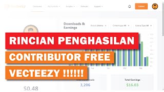 BAHAS TUNTAS RINCIAN PENGHASILAN CONTRIBUTOR FREE VECTEEZY [upl. by Yleik376]