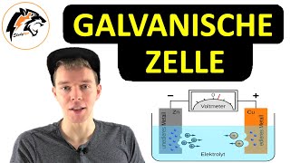 GALVANISCHE ZELLE Funktionsprinzip von Batterien  Chemie Tutorial [upl. by Adas752]