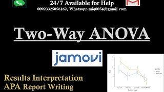 Conducting Twoway ANOVA in Jamovi  Posthoc Test  Testing Assumptions APA report [upl. by Martinelli]