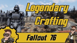 Fallout 76  Legendary Crafting Full Unyielding Armor Set  Worth it  PTS Fallout Worlds [upl. by Enelia]