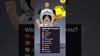 WHAT AM I TO YOU ROBLOX [upl. by Norvall]