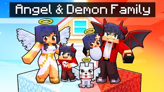 Having An ANGELDEMON FAMILY in Minecraft [upl. by Strephonn161]