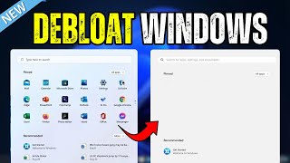 How to Debloat Windows 1110⚡in 2024 With few EASY CLICKS [upl. by Goraud]