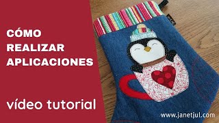 Cómo hacer aplicaciones en telas  Tutorial DIY fácil y gratis [upl. by Aimahc302]