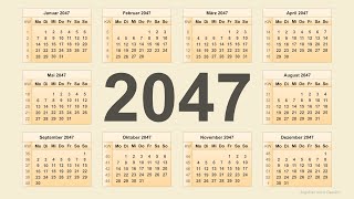 Kalender 2047 [upl. by Levi]