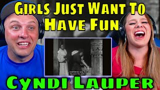 REACTION TO Cyndi Lauper  Girls Just Want To Have Fun Official Video THE WOLF HUNTERZ REACTIONS [upl. by Pollard]